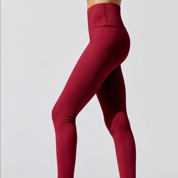 NWT Carbon38 Ribbed Regular Rise ⅞ Legging - Picture 2 of 5